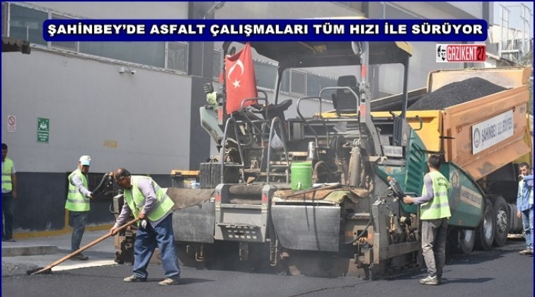 Tekstilkent Mahallesi’nde asfalt dökme çalışması