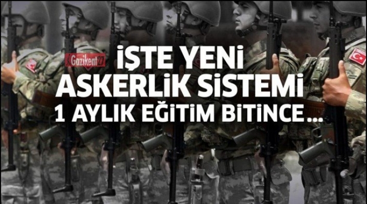 Temel askerlik 1 ay olacak