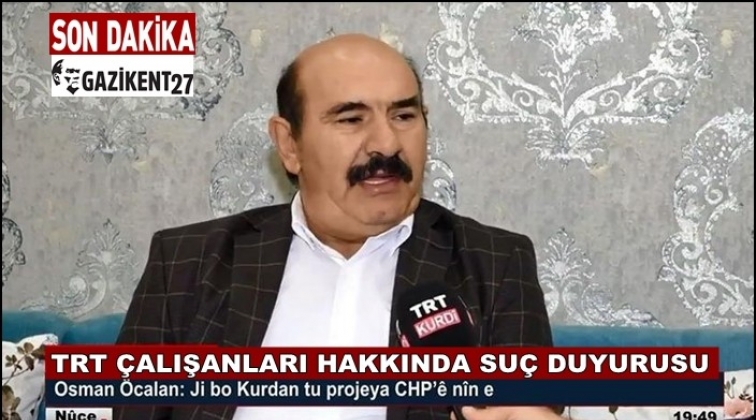 Ter&ouml;rist &Ouml;calan'ı &ccedil;ıkaran TRT&rsquo;ye su&ccedil; duyurusu