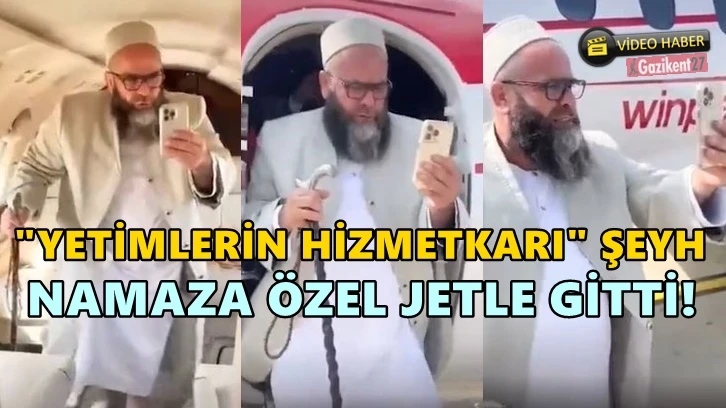 TikTok şeyhi özel jetle Ayasofya'ya namaza geldi!