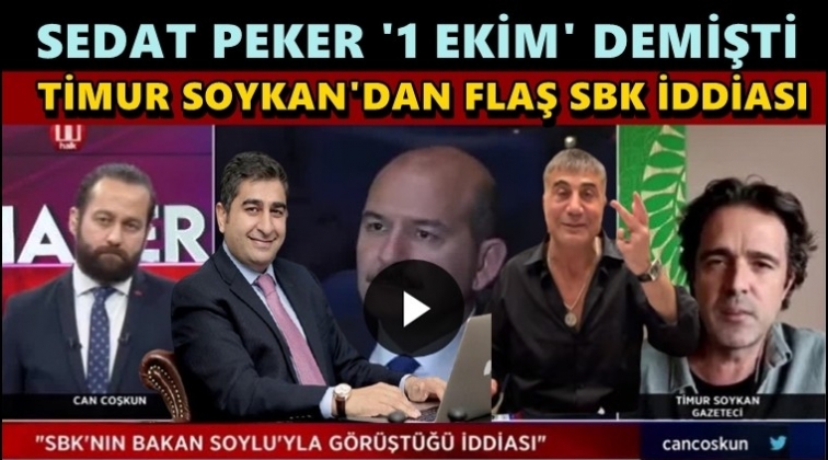 Timur Soykan'dan flaş Sedat Peker iddiası...