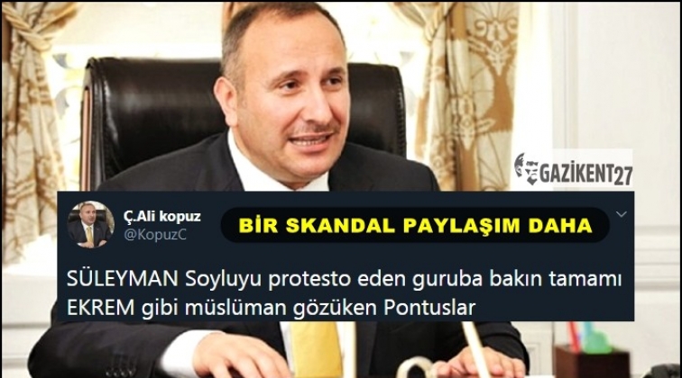 TOBB Başkan Yardımcısından skandal paylaşım