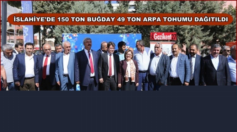 Tohum dağıtımına İslahiye’de devam edildi