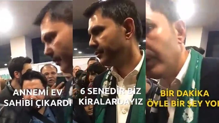 TOKİ mağduru konuşunca Murat Kurum kamerayı kapattı!