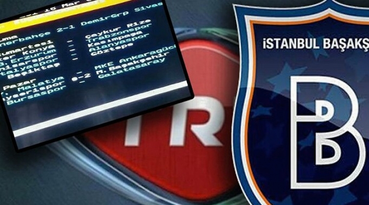 TRT ma&ccedil; oynanmadan ma&ccedil; skoru verdi