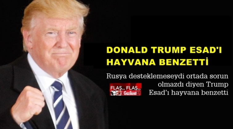 Trump Esad'a 'hayvan' dedi