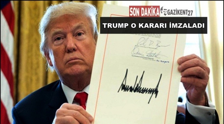 Trump skandal kararı imzaladı