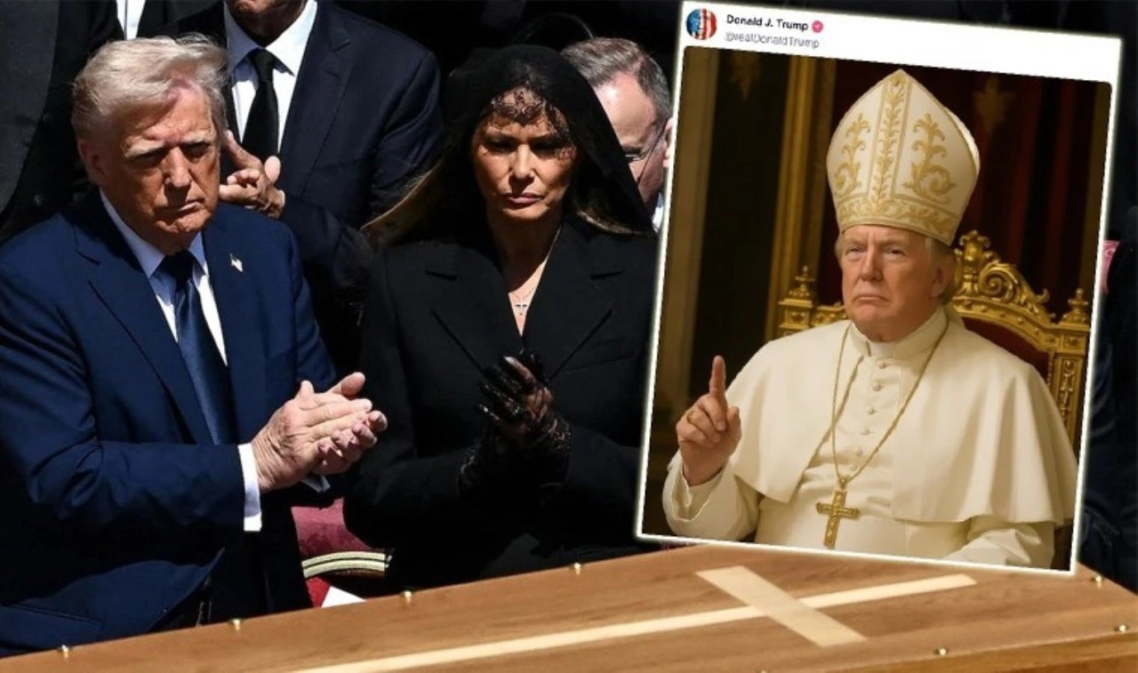Trump, yapay zeka ile kendisini 'Papa' yaptı!