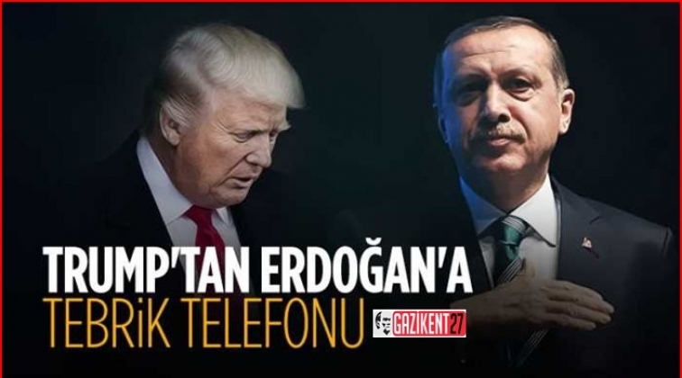 Trump'tan Erdoğan'a tebrik!