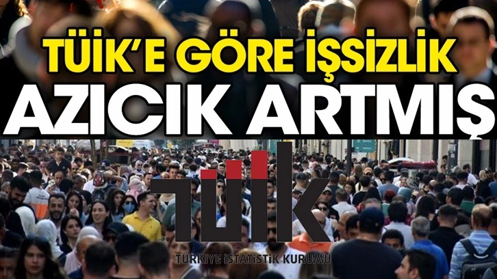 TÜİK'e göre işsizlik 0,1 puan arttı!