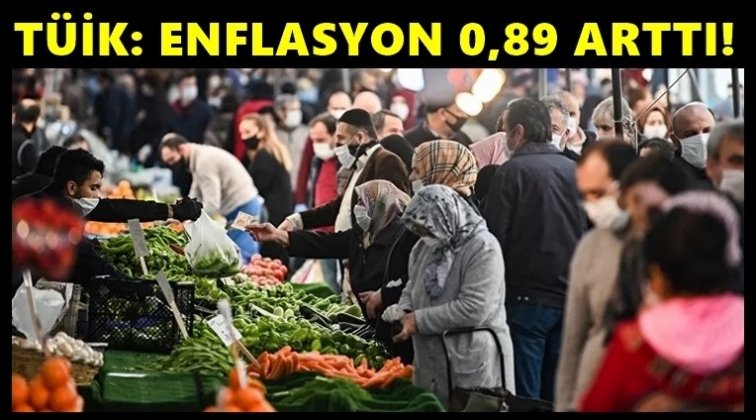 TÜİK: Enflasyon yüzde 0,89 arttı!..