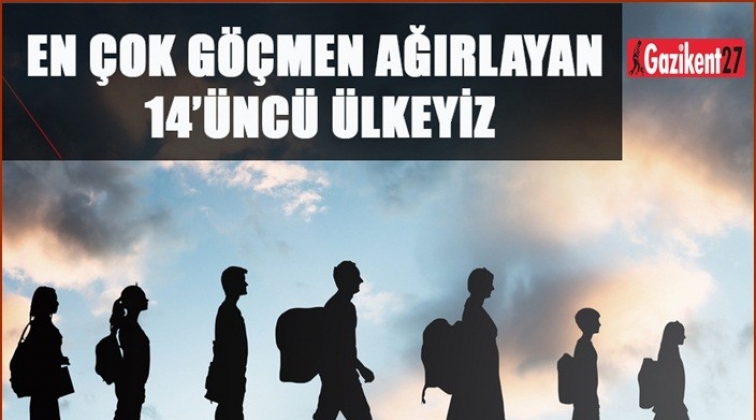 Türkiye 4,1 milyon göçmen ile 14’üncü sırada