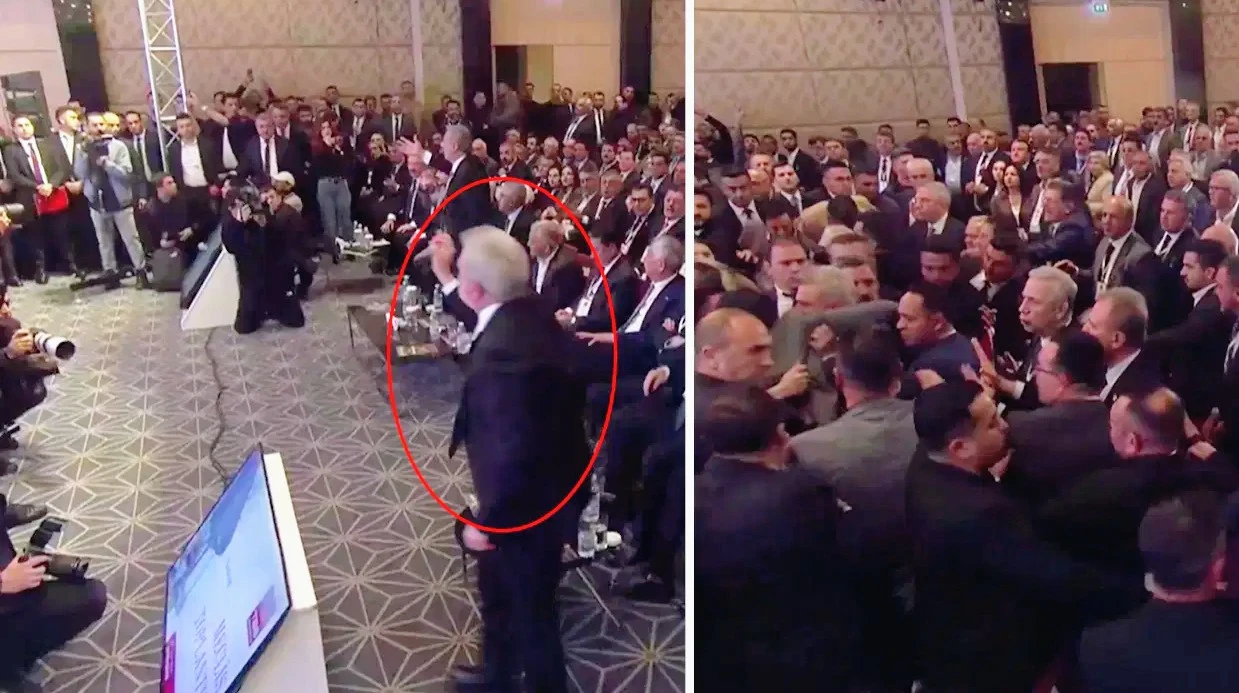 T&uuml;rkiye Belediyeler Birliği se&ccedil;iminde İmamoğlu'nun mektubu okunurken ortalık karıştı!