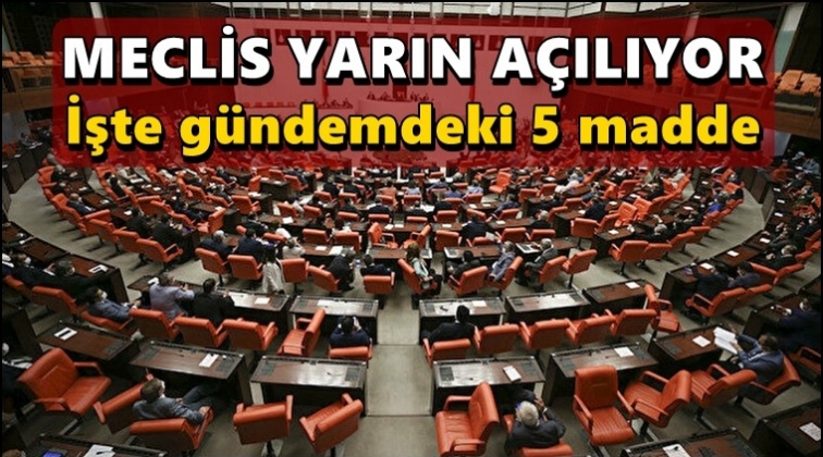 Türkiye Büyük Millet Meclisi yarın açılıyor...