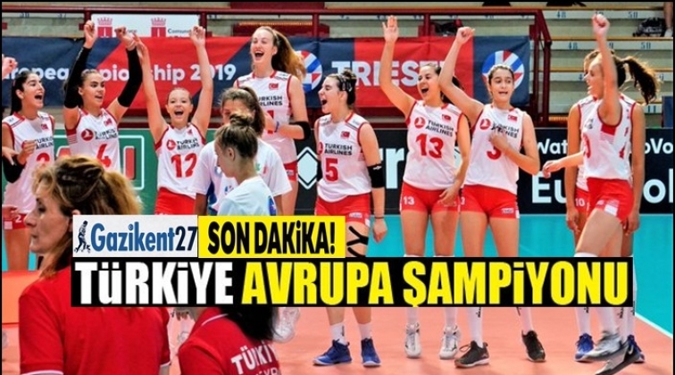 Türkiye namağlup Avrupa Şampiyonu