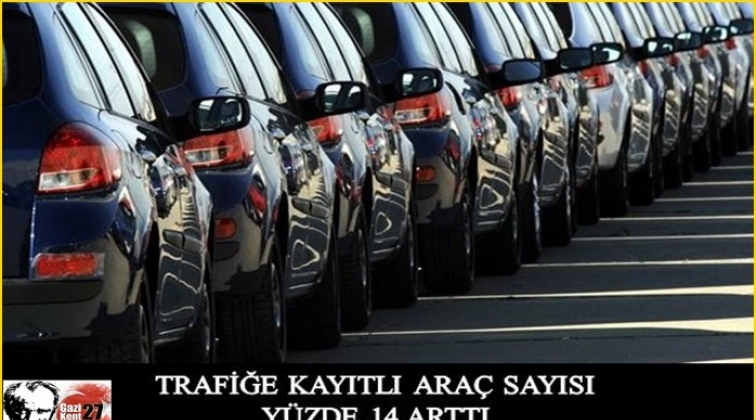 Türkiye’de trafiğe kayıtlı araç sayısı 22 milyon 325 bin