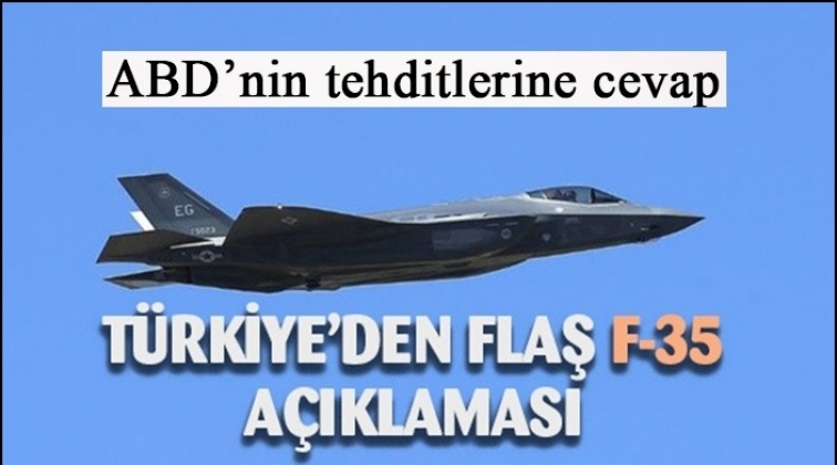 T&uuml;rkiye&rsquo;den F-35 a&ccedil;ıklaması