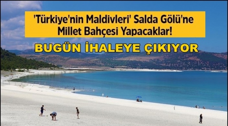 'T&uuml;rkiye&rsquo;nin Maldivleri'ne Millet Bah&ccedil;esi...