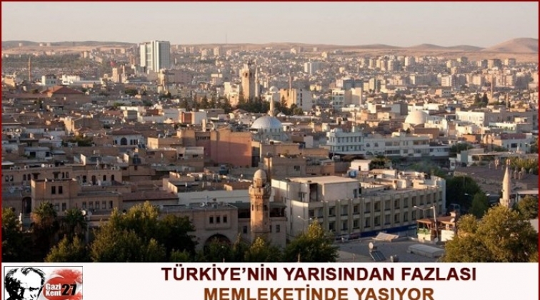Türkiye'nin yüzde 57'si memleketinde yaşıyor