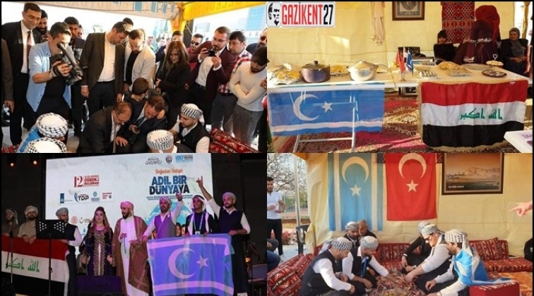 T&uuml;rkmen &ouml;ğrenciler festivale katıldı