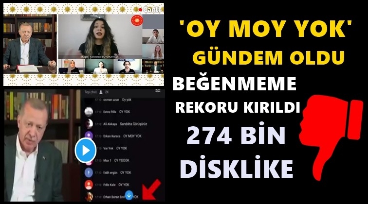 Twitter'da '#OyMoyYok' protestosu