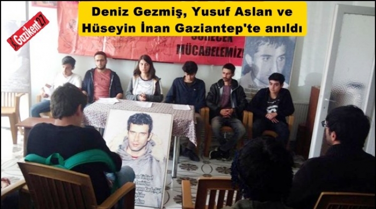 &Uuml;&ccedil; fidan Gaziantep'te anıldı