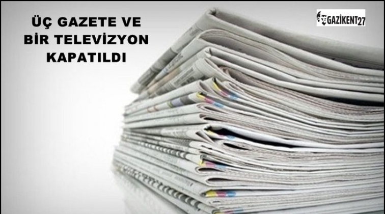&Uuml;&ccedil; gazete, bir televizyon, 12 dernek kapatıldı