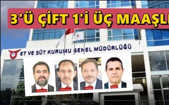 Üçü çift biri üç maaşlı çıktı!