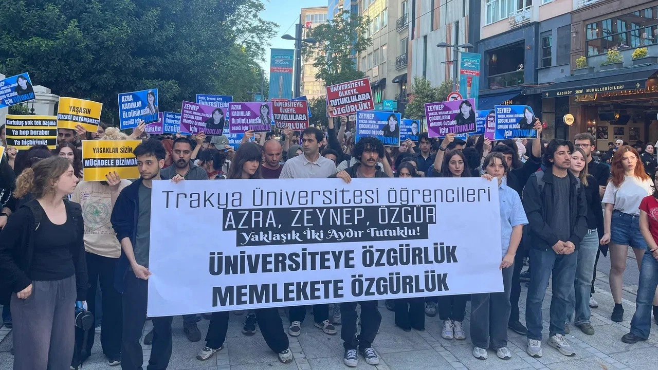 Üniversiteliler Edirne’deki tutuklular için eylemdeydi: 'Erdoğan’ın düzenini de yıkacağız'
