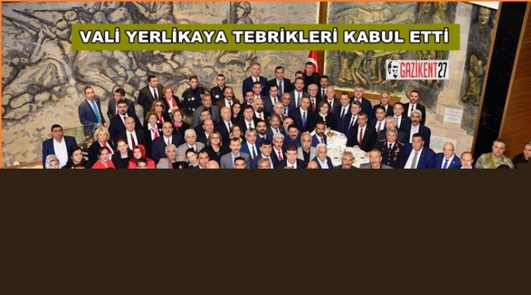 Vali Ali Yerlikaya tebrikleri kabul etti