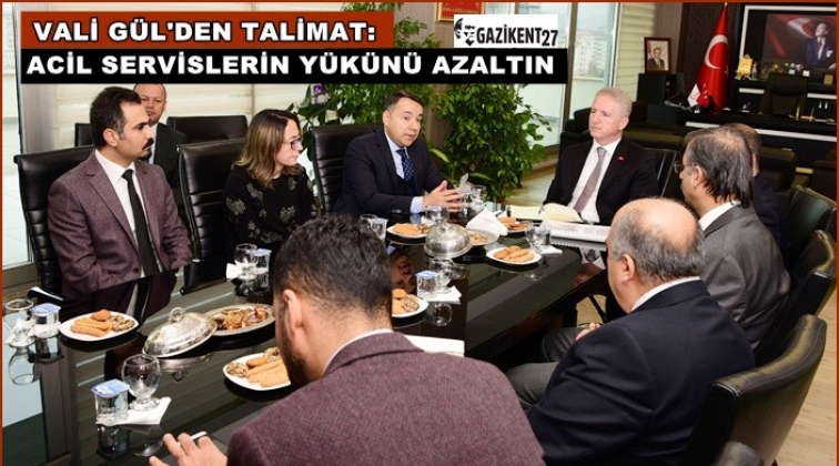 Vali G&uuml;l: Acil servislerin y&uuml;k&uuml;n&uuml; azaltmamız lazım