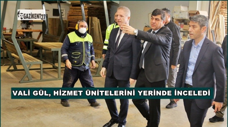 Vali G&uuml;l, hizmet &uuml;nitelerini gezdi