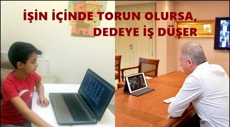 Vali Gül, uzaktan eğitime katıldı
