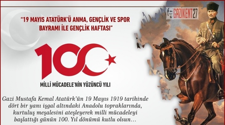 Vali G&uuml;l'den 19 Mayıs mesajı