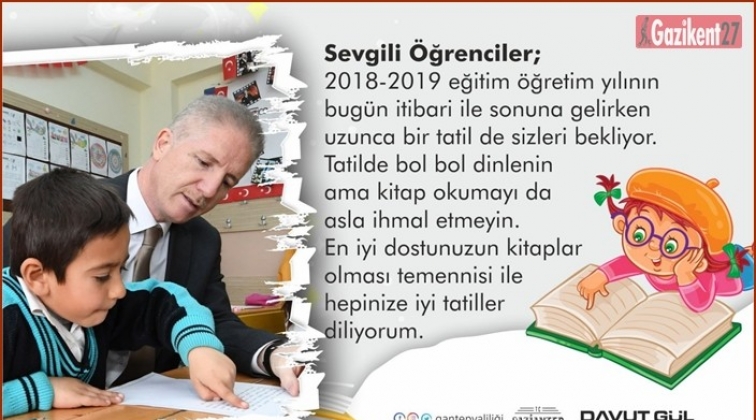 Vali Gül’ün yıl sonu mesajı