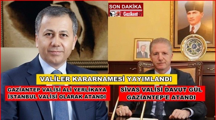 Vali Yerlikaya İstanbul Valisi oldu