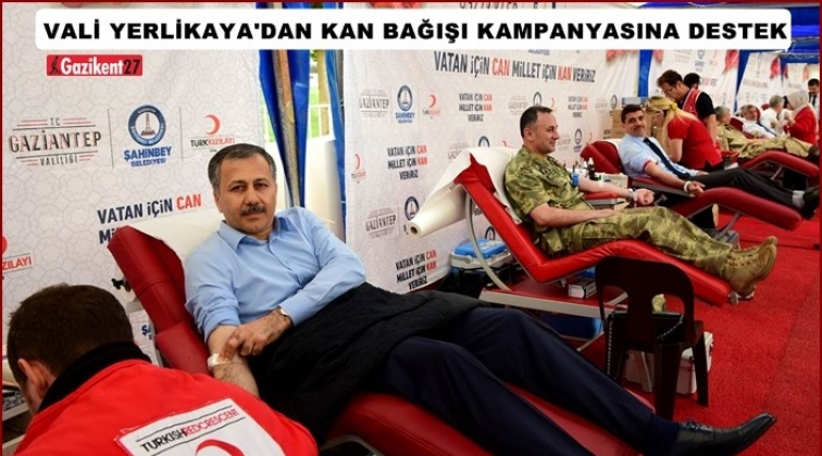 Vali Yerlikaya&rsquo;dan Kan Bağışı kampanyasına destek