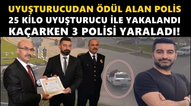 Vali'den ödüllü polis uyuşturucudan yakalandı!