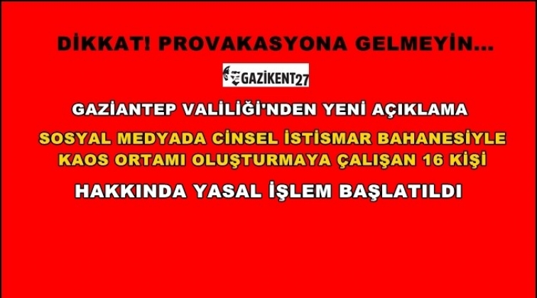 Valilikten &ouml;nemli a&ccedil;ıklama