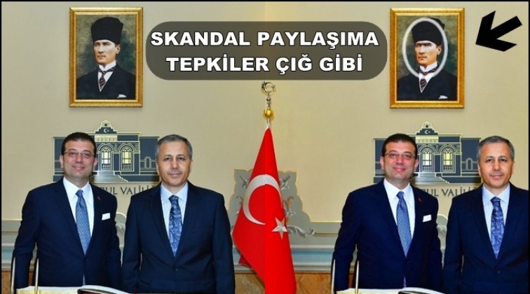 Valilikten skandal "Atat&uuml;rk" paylaşımı...
