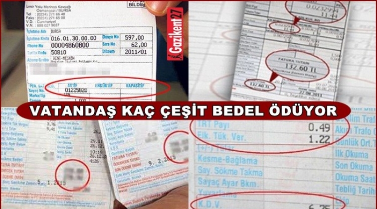 Vatandaşın hayatı 'Bedel' ödemekle geçiyor!