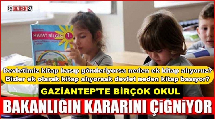 Velilerin yardımcı kaynak kitap isyanı...