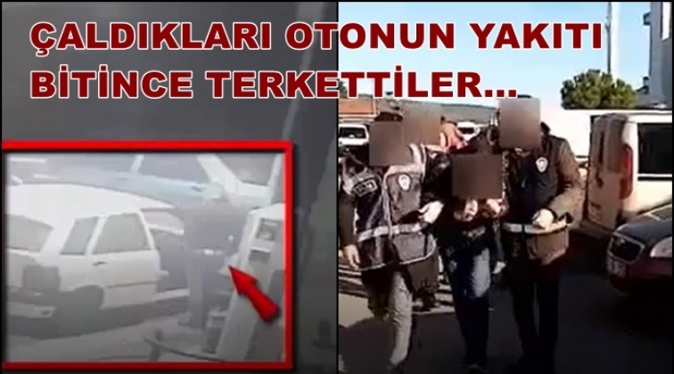 Yakıtı bitince yakayı ele verdiler!