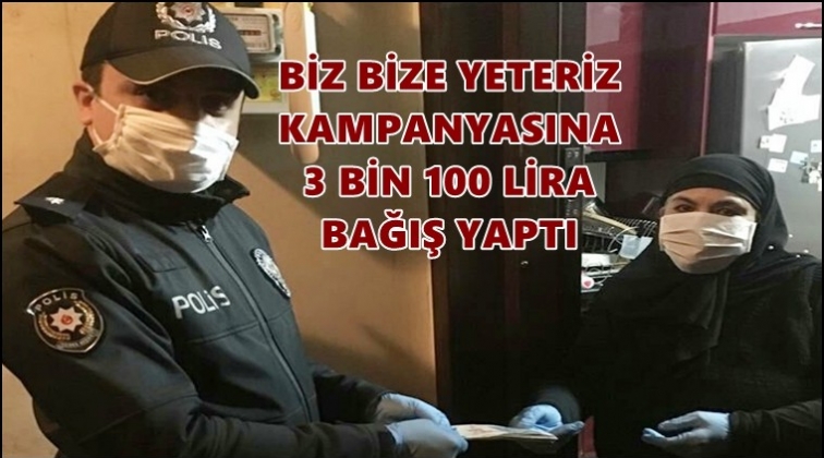 Yaşlı kadın 3 bin 100 TL bağışladı