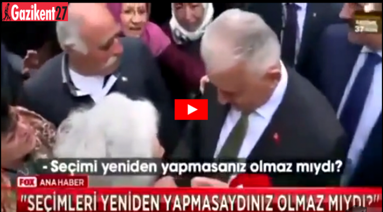 Yaşlı kadın, Binali Yıldırım'a b&ouml;yle tepki g&ouml;sterdi