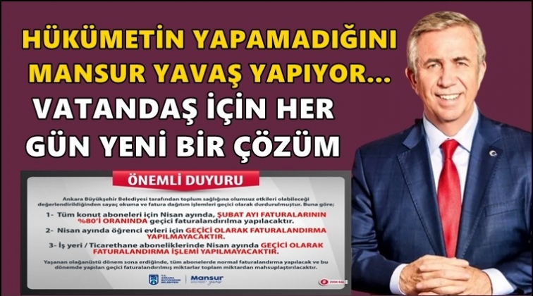 Yavaş, fatura dağıtım işlemini durdurdu!