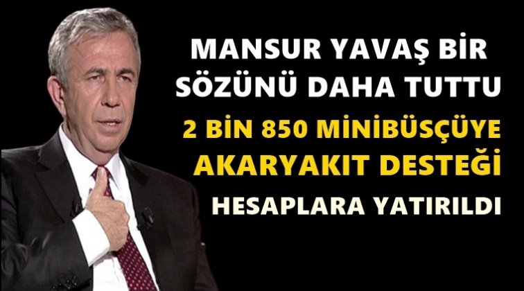 Yavaş sözünü tuttu, hesaplara yatırıldı