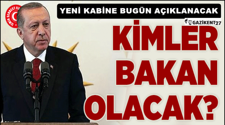 Yeni kabine bug&uuml;n belli olacak