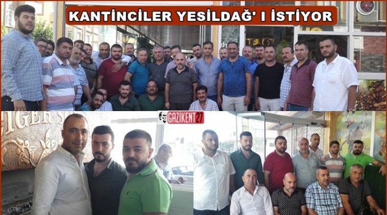 Yeşildağ, kantinci esnafıyla bir araya geldi