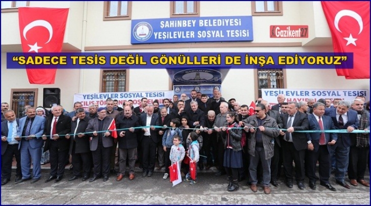 Yeşilevler Sosyal Tesisi t&ouml;renle a&ccedil;ıldı